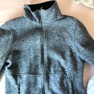North face gray thermal jacket